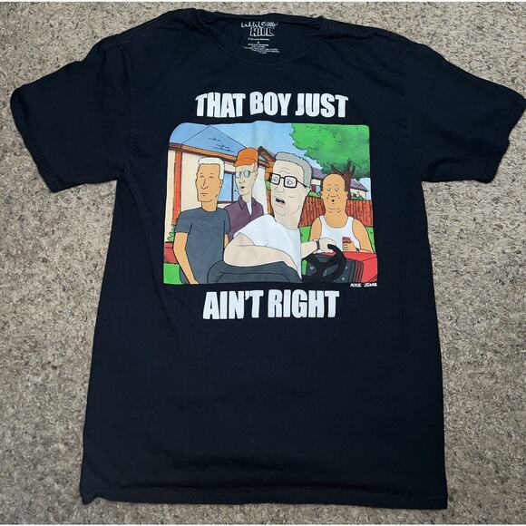 King Of The Hill That Boy Just‎ Ain't Right T-Shirt Small - Picture 1 of 4